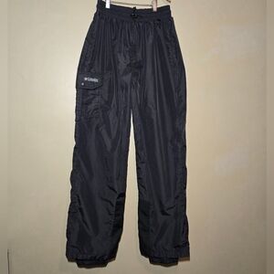 Columbia Womens Black Winter Windbreaker Elastic Waist Bootcut Pants Size Medium